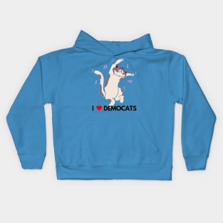 I love Democats Kids Hoodie